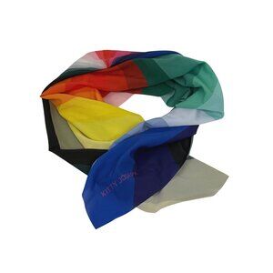 Kitty Joseph Rainbow Gradient Silk Scarf Square